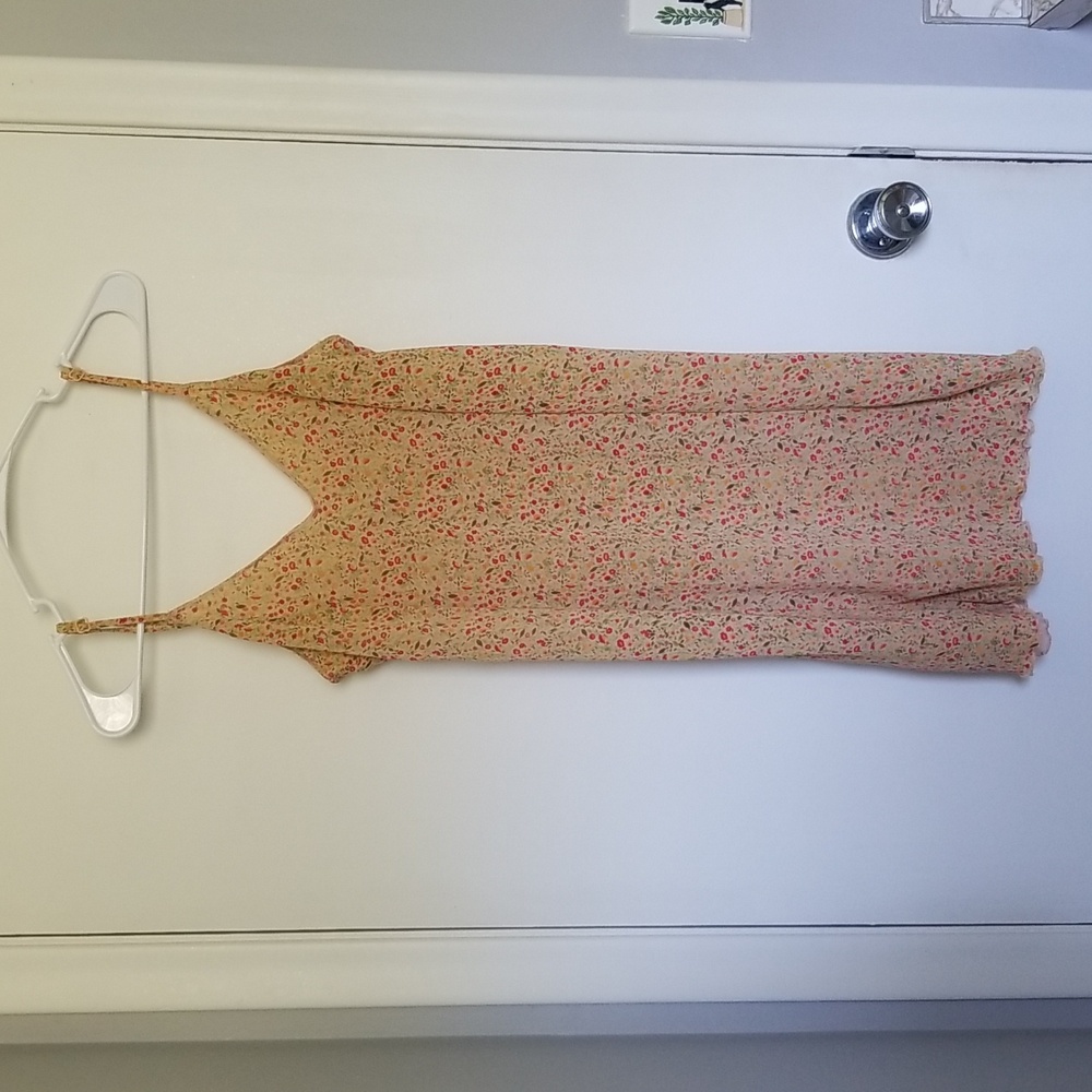 Vintage 90s Calvin Klein Floral Slip Dress - Picture 3 of 8